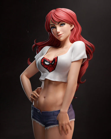 Mary Jane Resin Statue - view 1