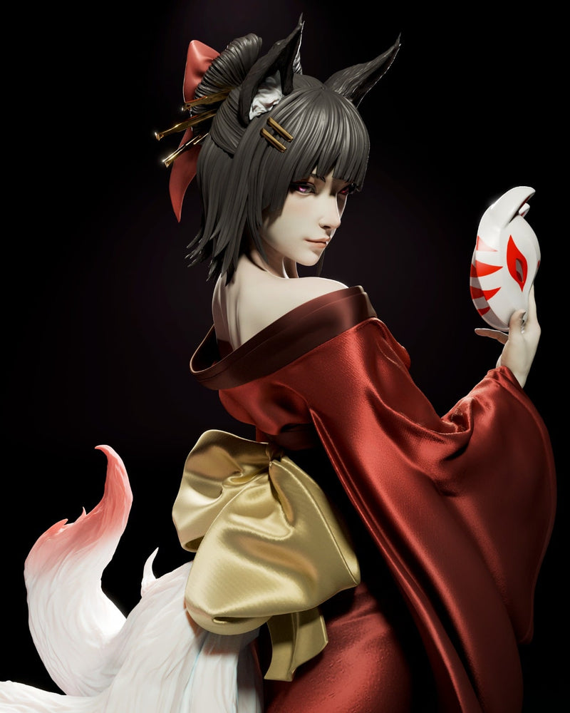 Amaterasu Resin Statue - view 1