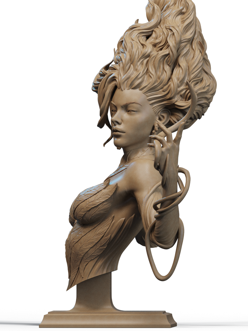 Gaia Resin Bust - view 2