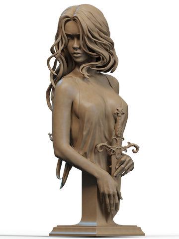 Lady of the Lake Resin Bust - view 1