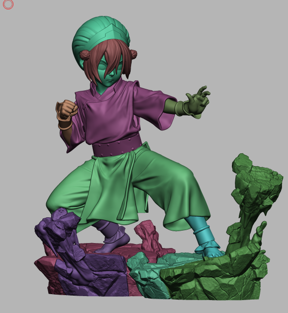 Toph Resin Statue - view 6