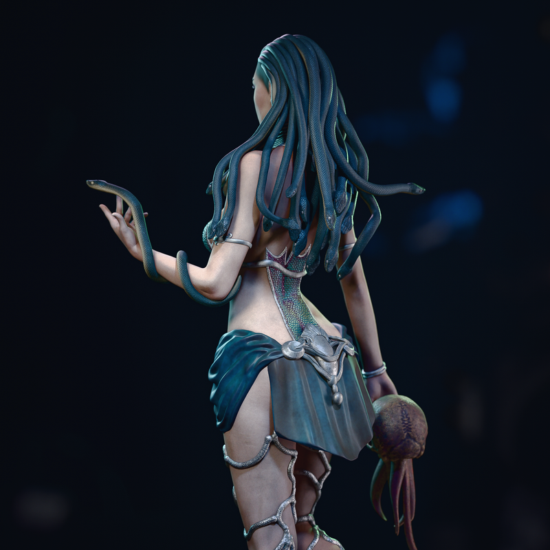 Medusa Resin Statue - Design 1 - view 7