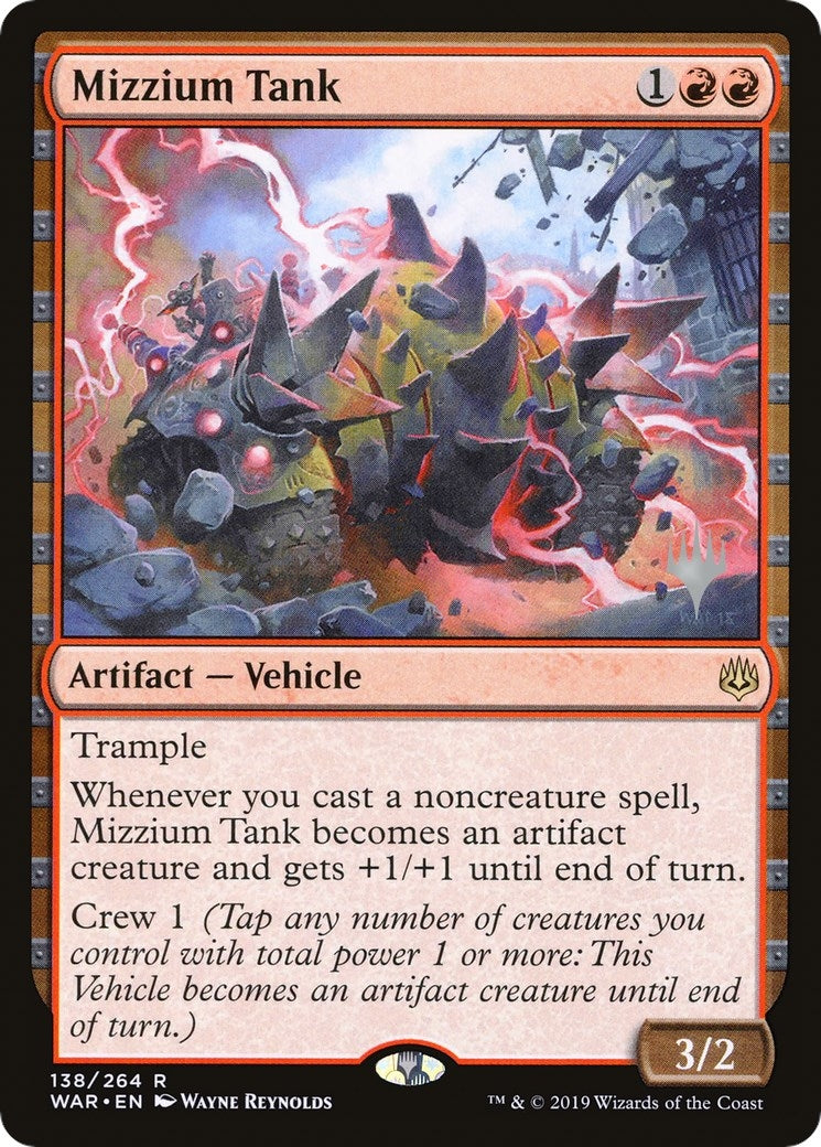 Mizzium Tank (Promo Pack) [War of the Spark Promos]