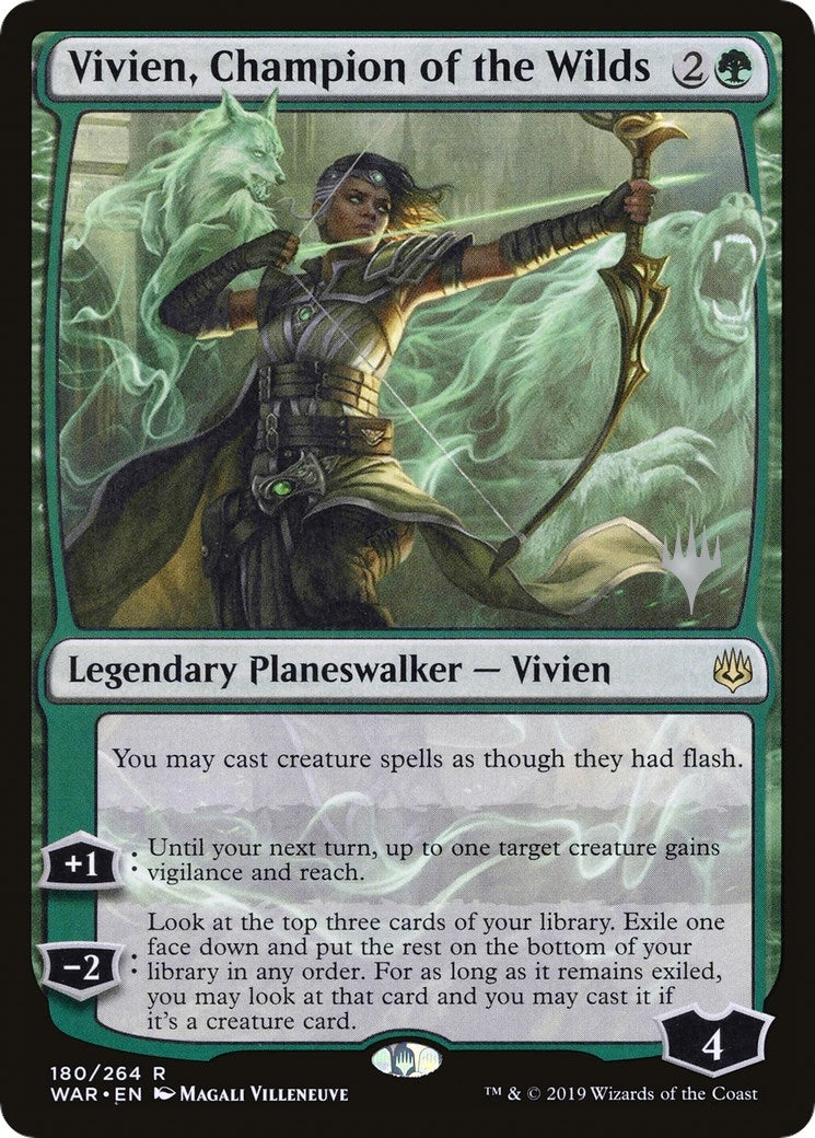 Vivien, Champion of the Wilds (Promo Pack) [War of the Spark Promos]