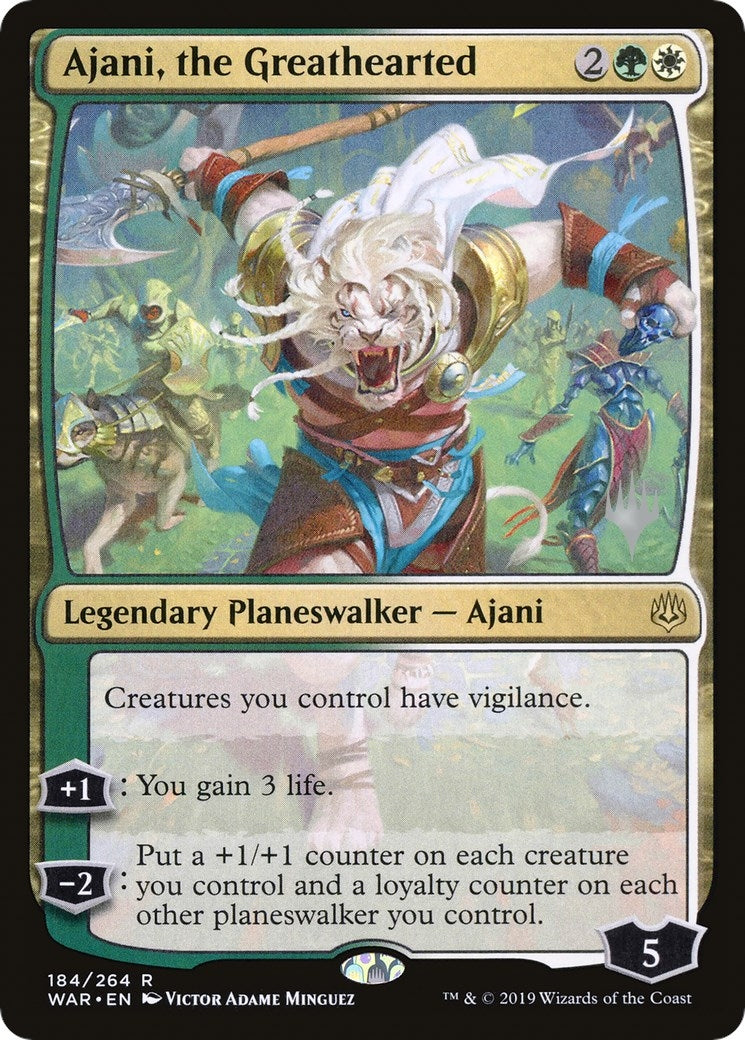 Ajani the Greathearted (184) [PPELD]