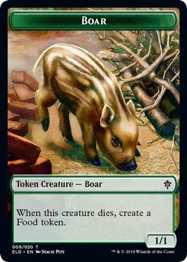 Boar Food 18 Double sided Token [ELD]