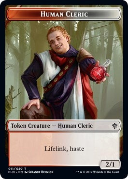Human Cleric Food 15 Double sided Token [ELD]