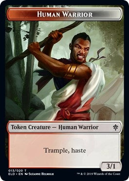Human Warrior Food 18 Double sided Token [ELD]