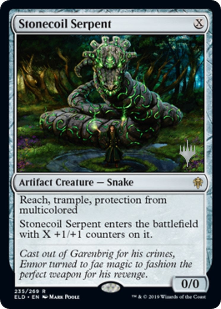 Stonecoil Serpent (Promo Pack) [Throne of Eldraine Promos]