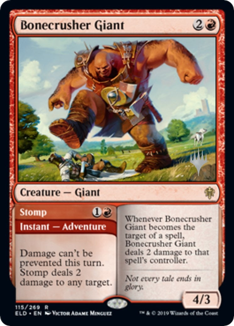 Bonecrusher Giant // Stomp (Promo Pack) [Throne of Eldraine Promos]