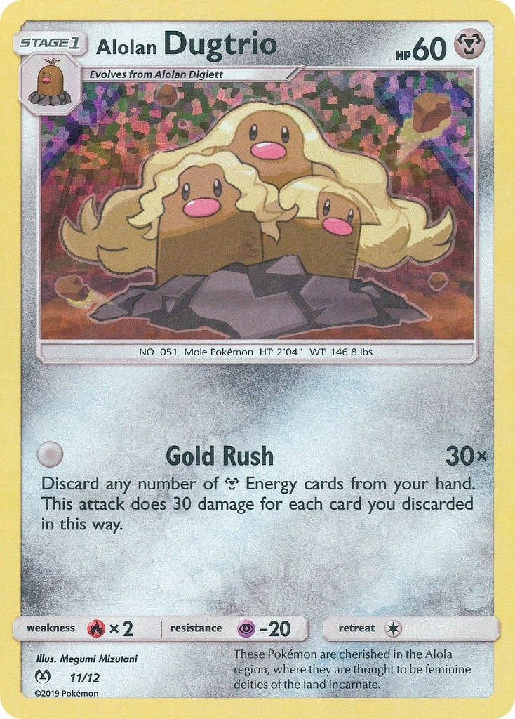 Alolan Dugtrio 11 12 (011/012) [MCD19]