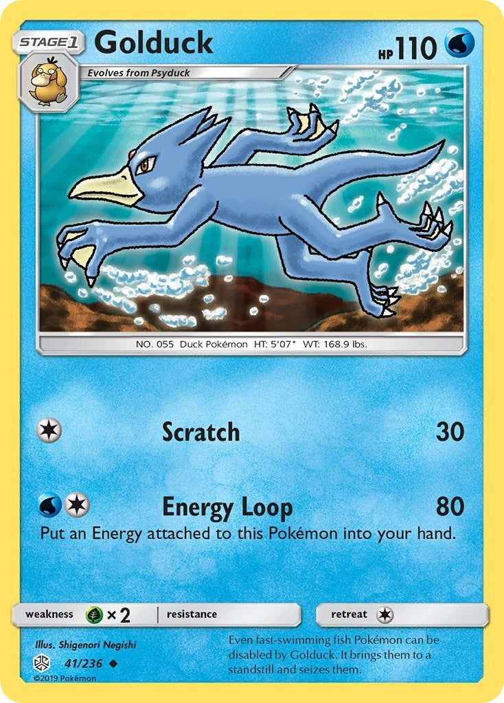 Golduck (41/236) (SM - Cosmic Eclipse)