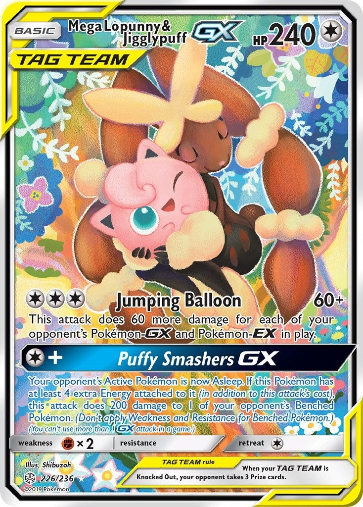 Mega Lopunny and Jigglypuff GX Alternate Full Art (226/236) [SM12]