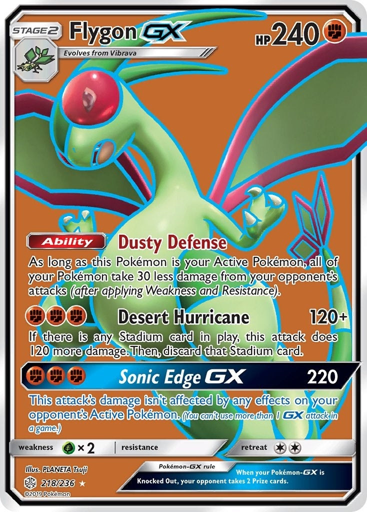 Flygon GX Full Art (218/236) [SM12]