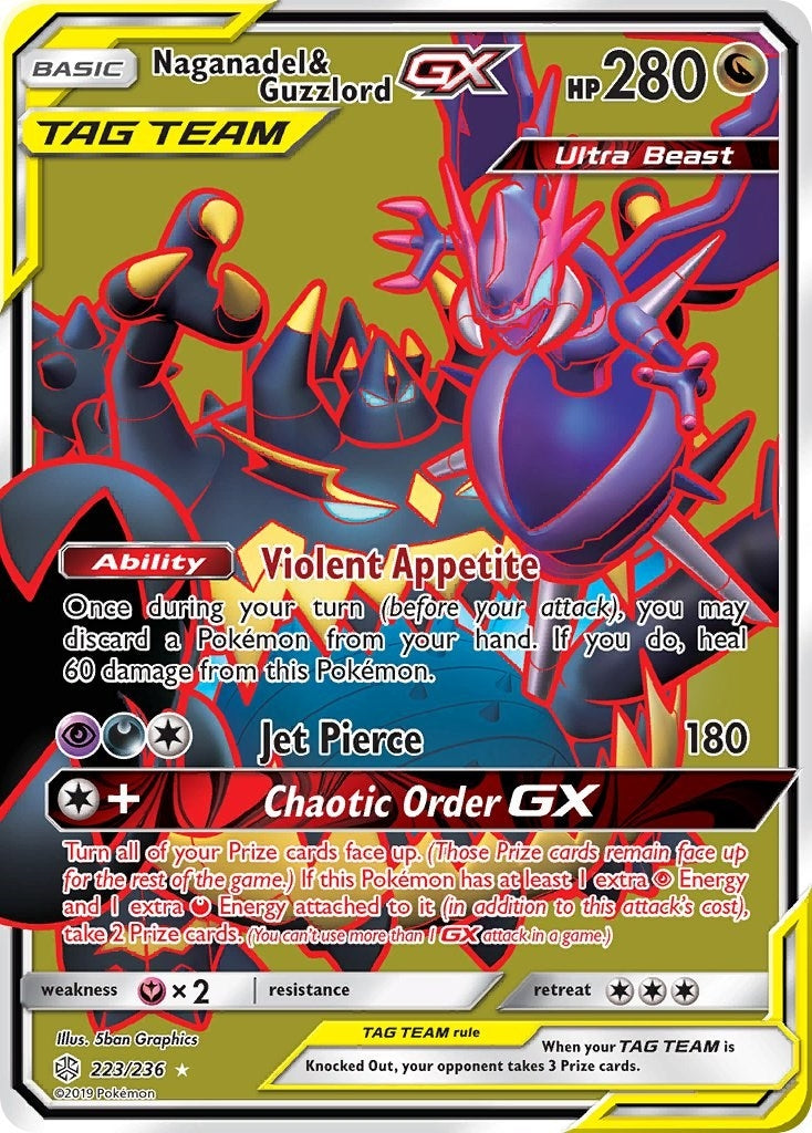 Naganadel and Guzzlord GX Full Art (223/236) [SM12]