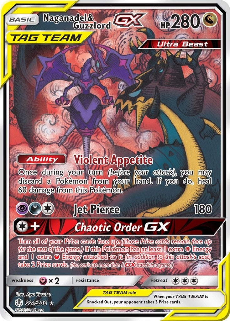 Naganadel and Guzzlord GX Alternate Full Art (224/236) [SM12]