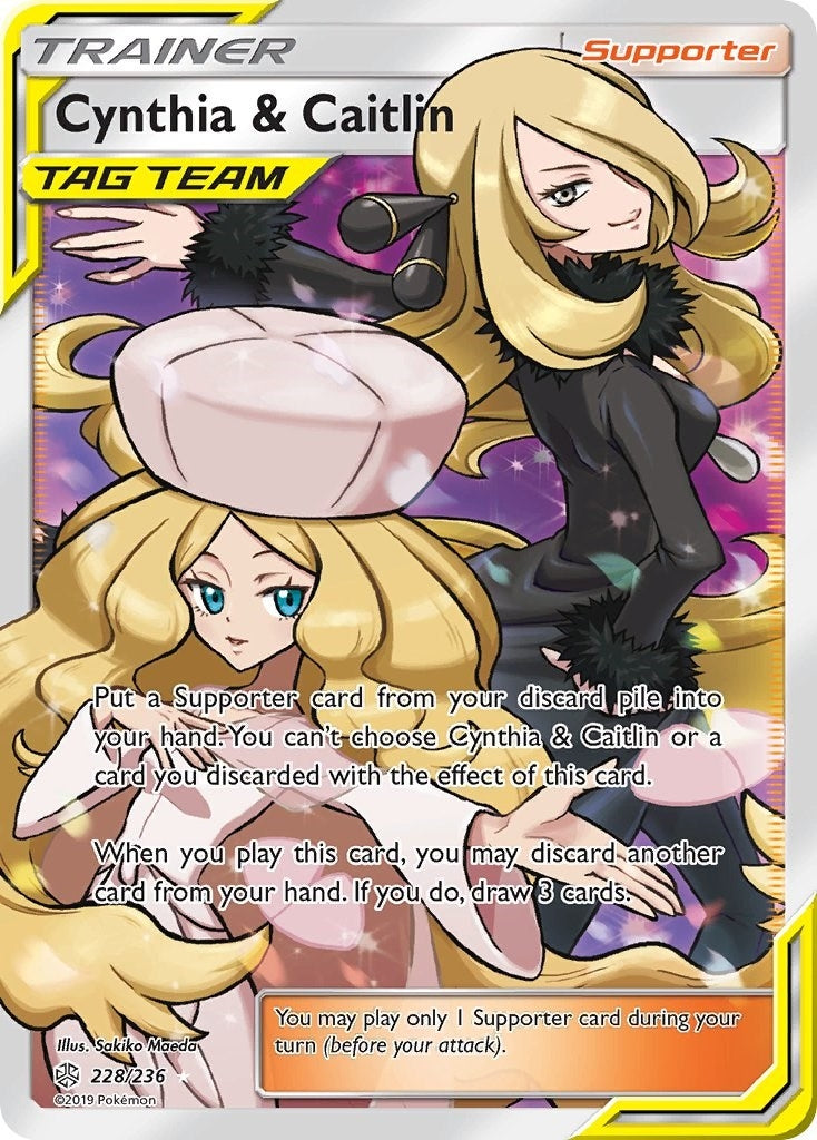 Cynthia and Caitlin Full Art (228/236) [SM12]