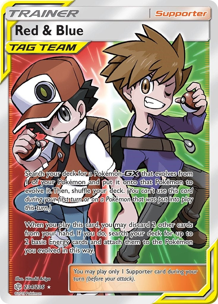Red and Blue Full Art (234/236) [SM12]
