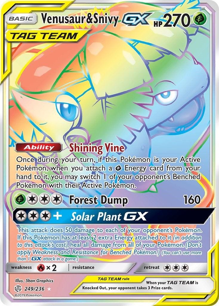 Venusaur and Snivy GX Secret (249/236) [SM12]