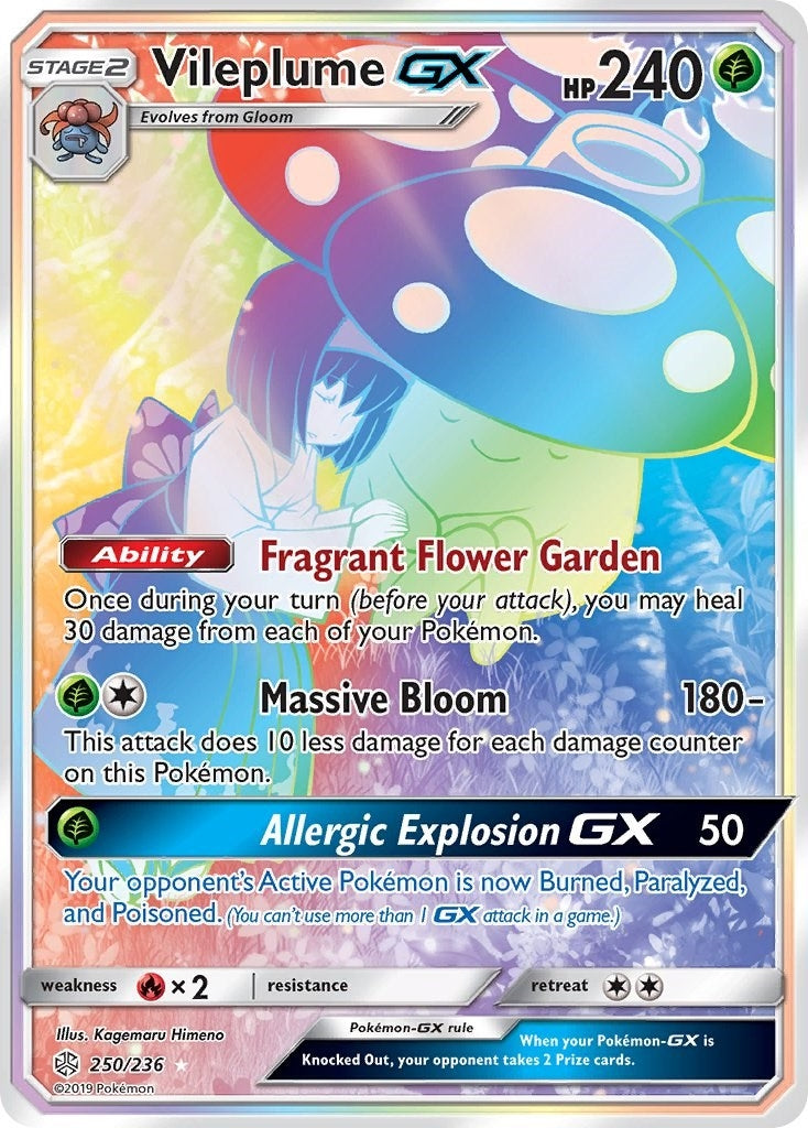 Vileplume GX Secret (250/236) [SM12]