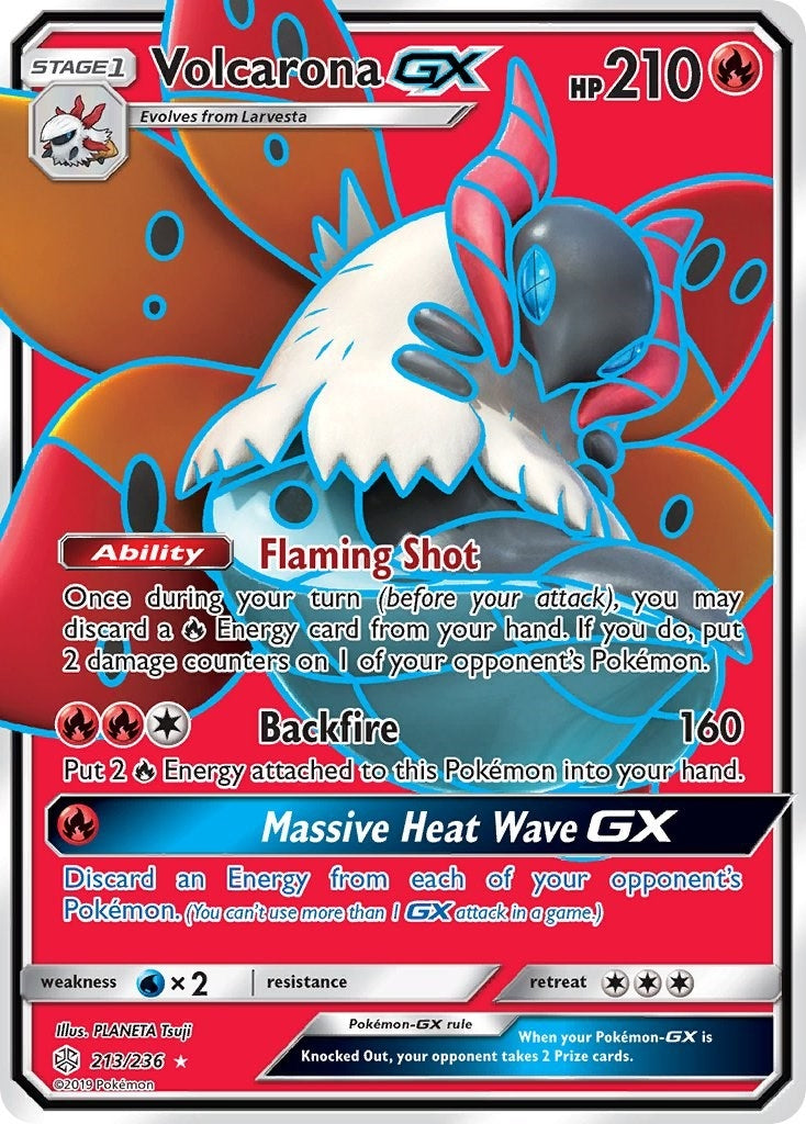Volcarona GX Full Art (213/236) [SM12]