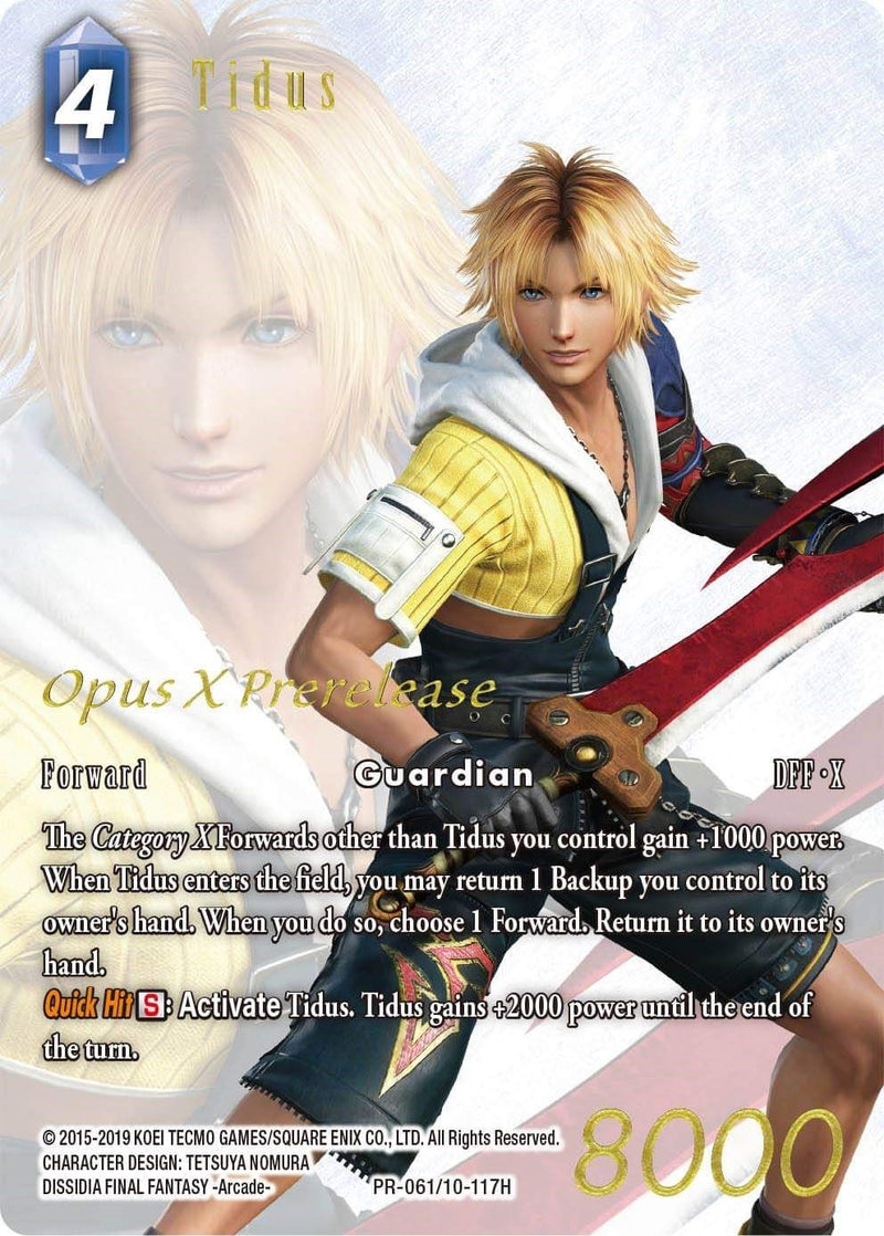 Tidus Prerelease Promo (PR-061/10-117H) [PR]