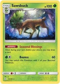 Sawsbuck 16 236 Prerelease Kit Exclusive (016/236) [PR]