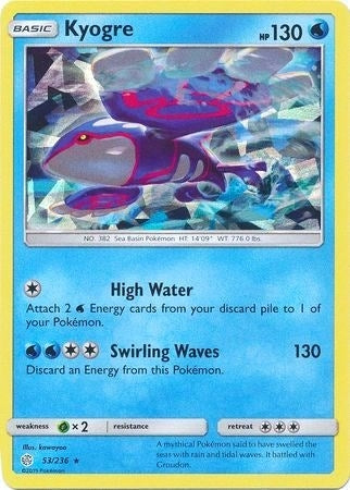 Kyogre 53 236 Cracked Ice Holo (053/236) [PR]