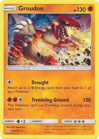 Groudon 113 236 Cracked Ice Holo (113/236) [PR]