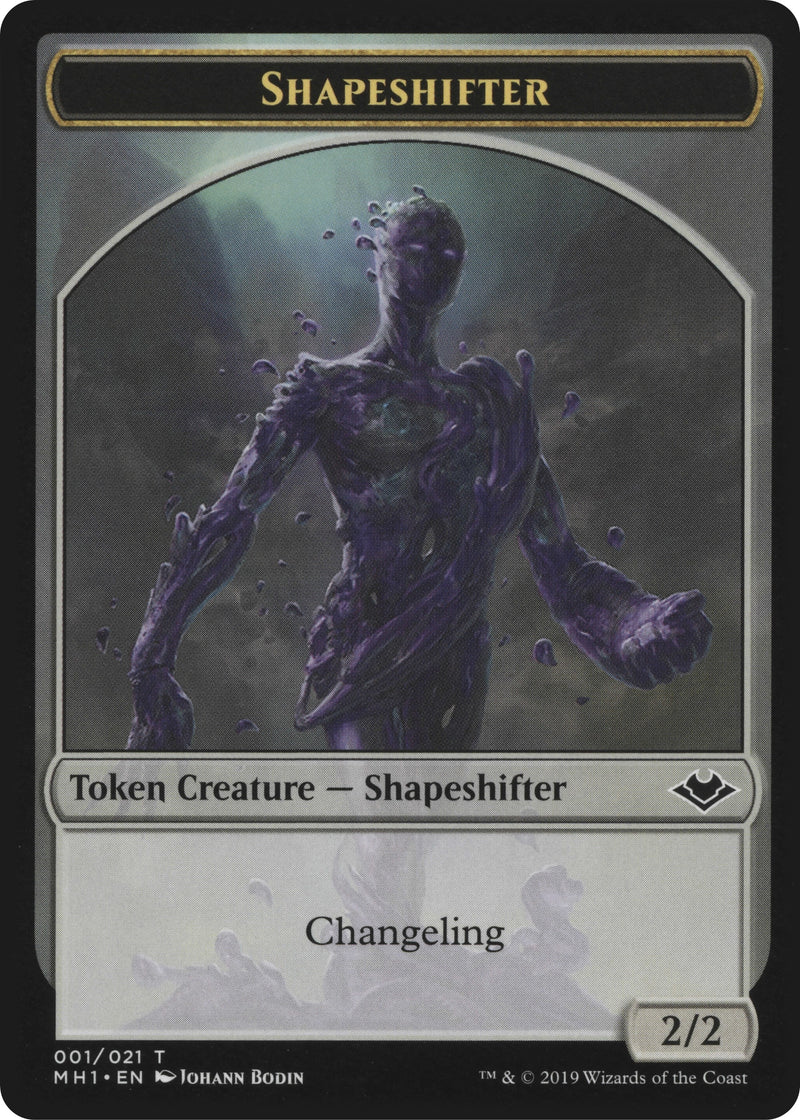 Shapeshifter 001 Emblem Serra the Benevolent 020 Double sided Token [MH1]