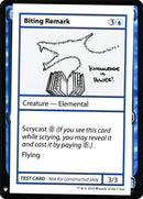 Biting Remark [CMB1]