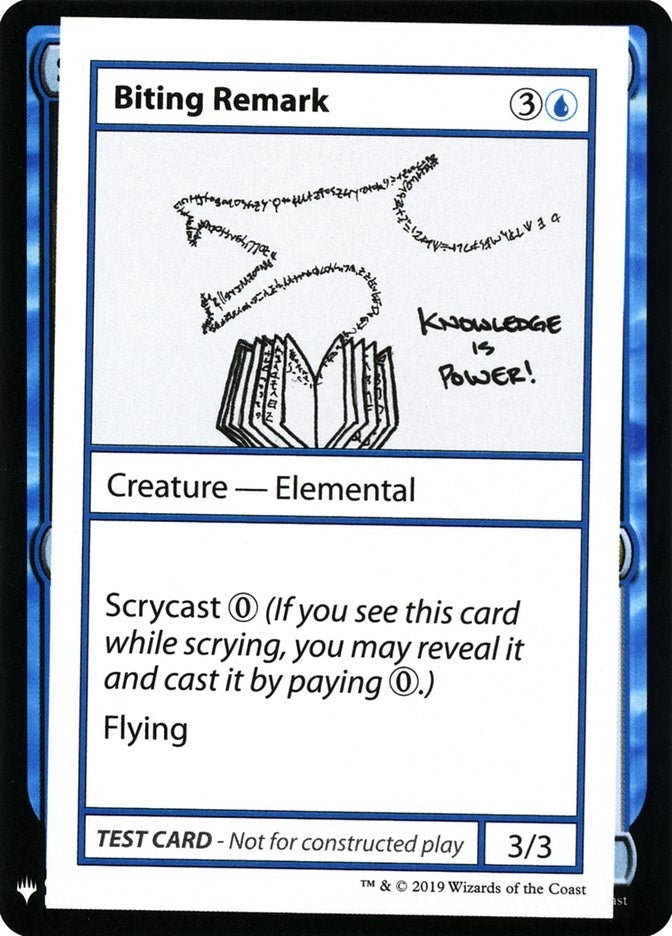 Biting Remark [CMB1]