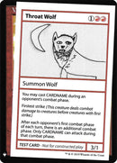 Throat Wolf [CMB1]