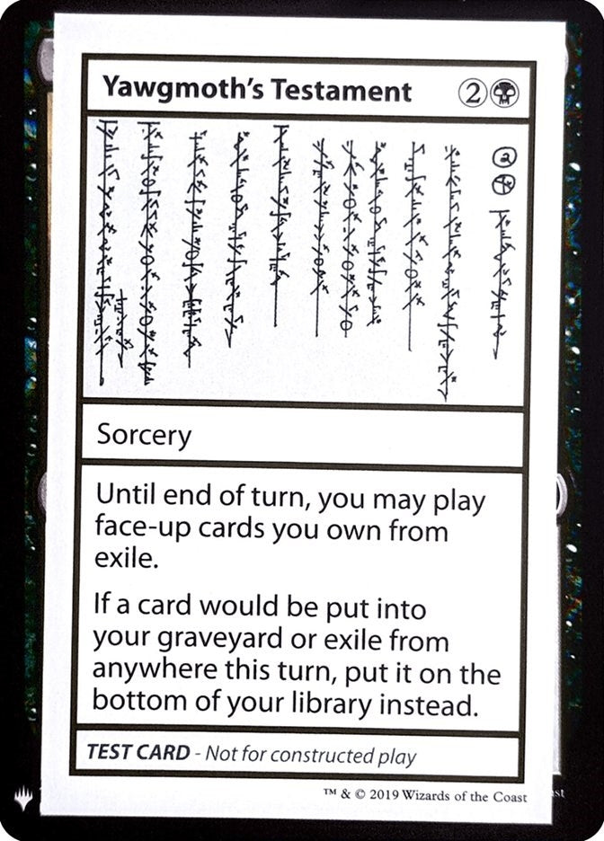 Yawgmoths Testament [CMB1]