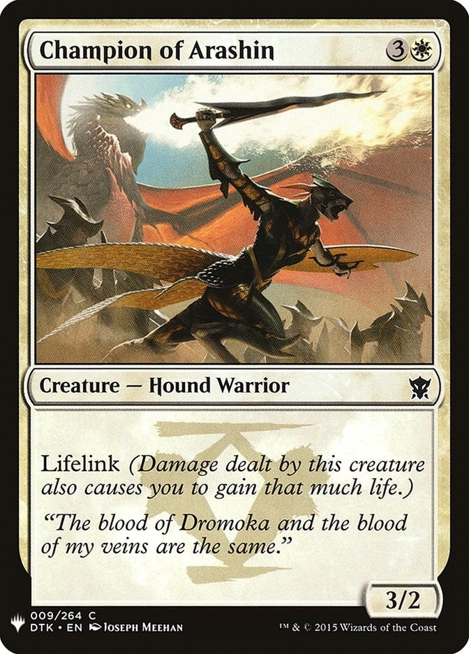 Champion of Arashin (9) [LIST]