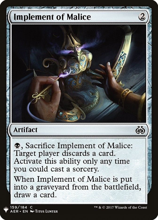 Implement of Malice (159) [LIST]