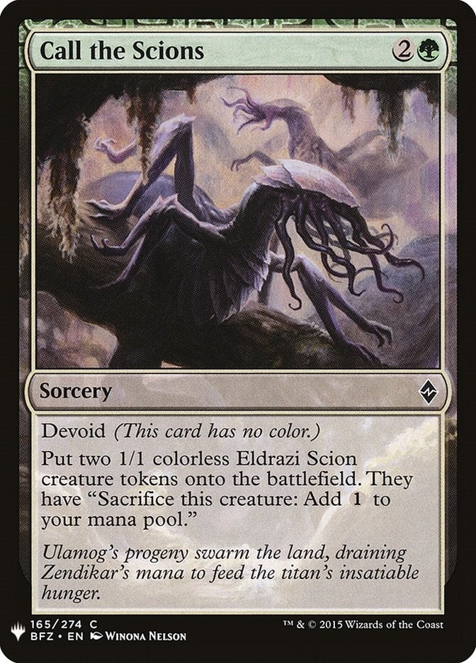 Call the Scions (165) [LIST]