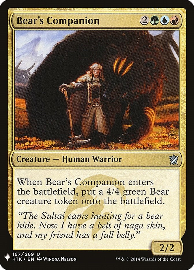 Bears Companion (167) [LIST]