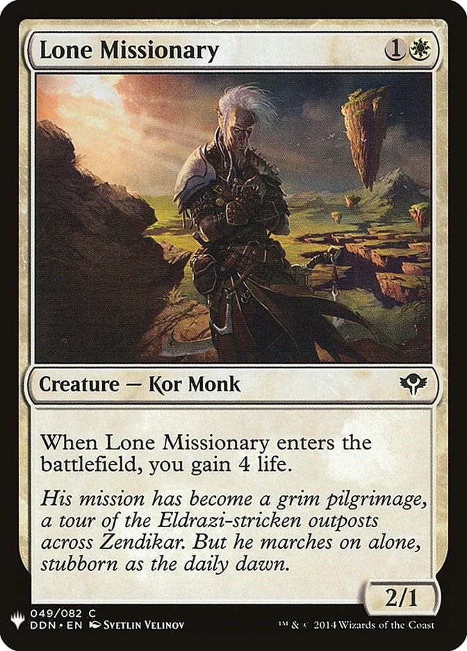Lone Missionary (49) [LIST]