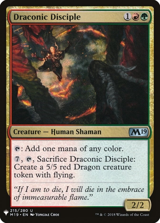 Draconic Disciple (215) [LIST]