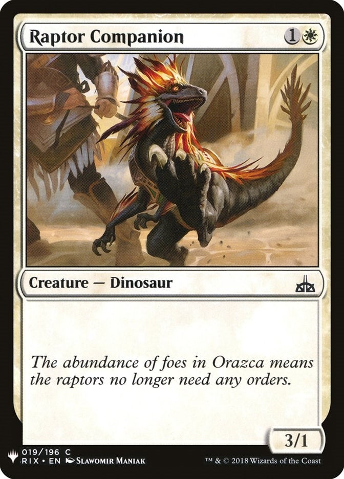 Raptor Companion (19) [LIST]