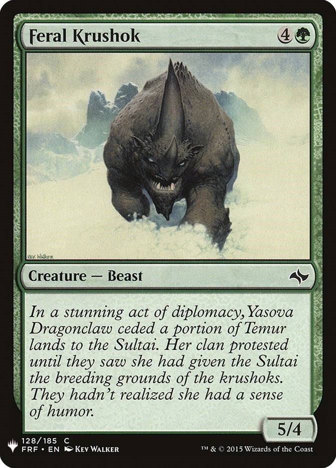 Feral Krushok (128) [LIST]