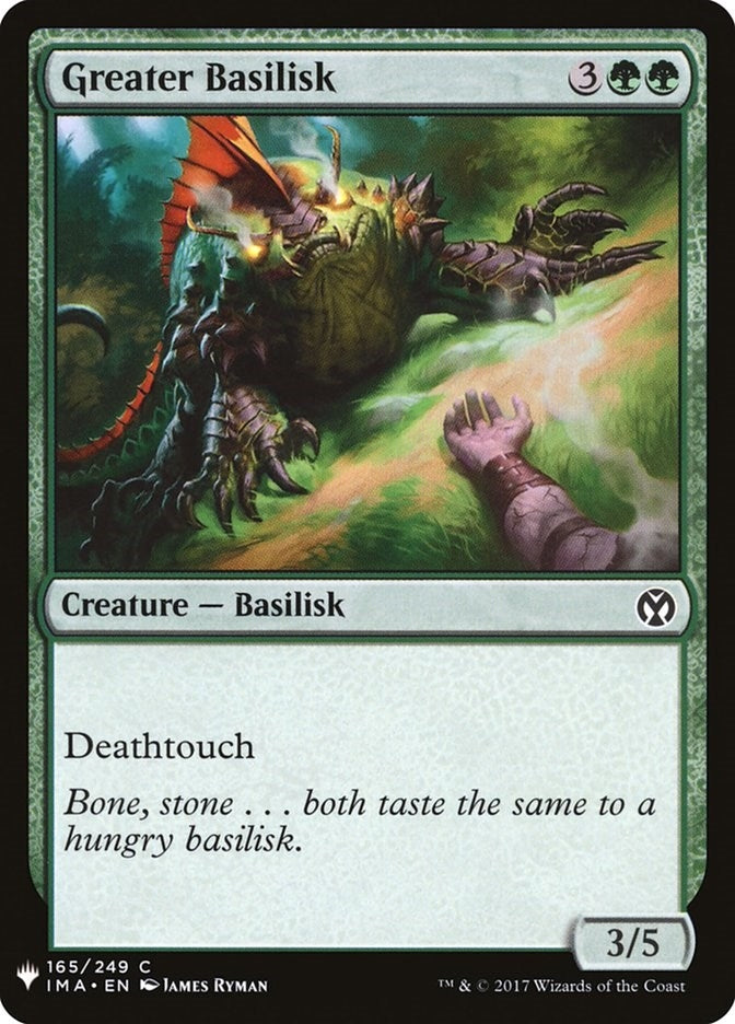 Greater Basilisk (165) [LIST]