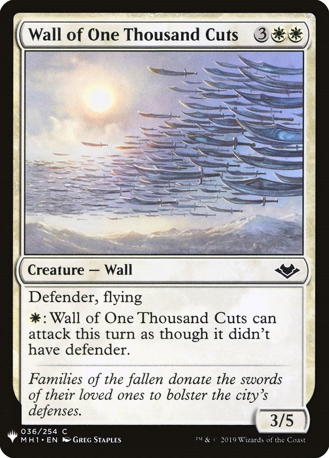 Wall of One Thousand Cuts (36) [LIST]
