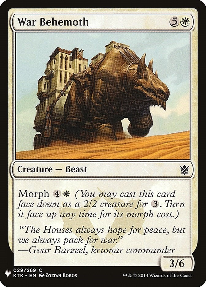 War Behemoth (29) [LIST]