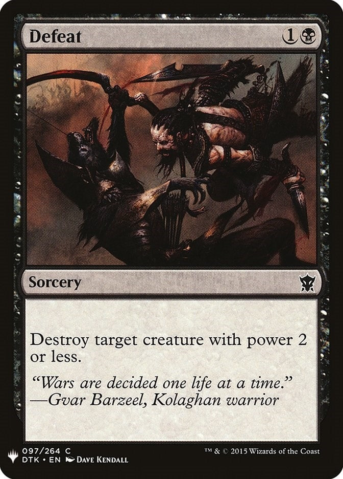 Defeat (97) [LIST]
