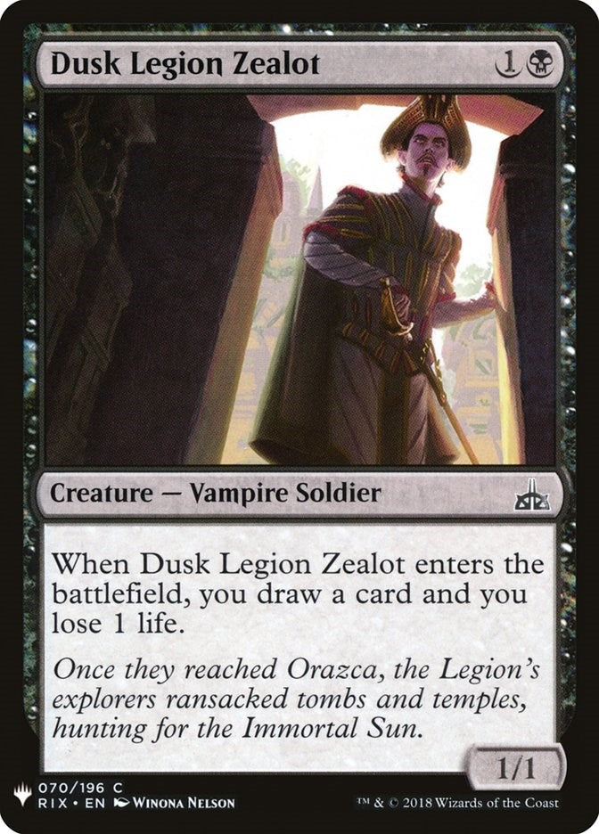 Dusk Legion Zealot (70) [LIST]