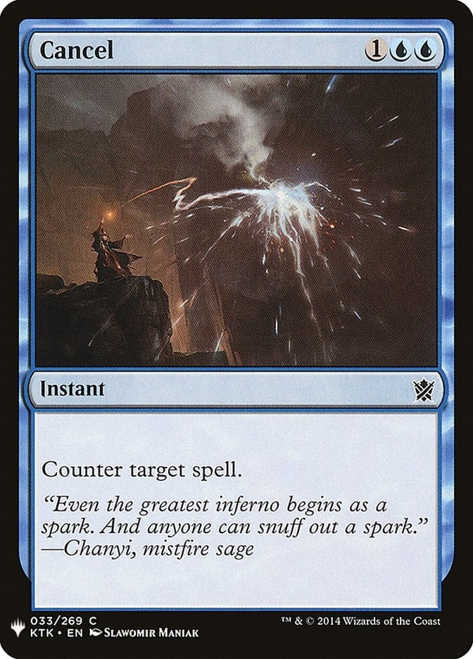 Cancel (33) [LIST]