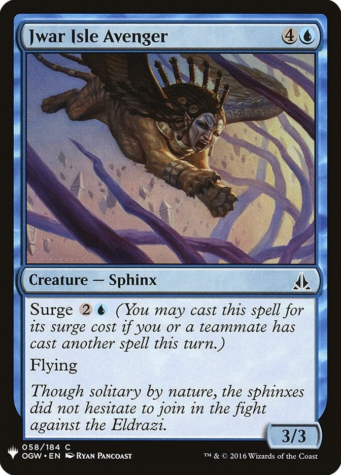 Jwar Isle Avenger (58) [LIST]