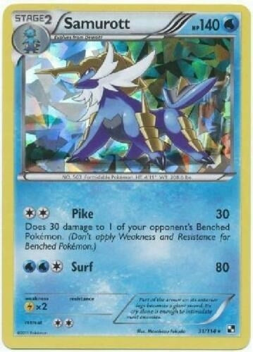 Samurott 31 114 Cracked Ice Holo (031/114) [PR]